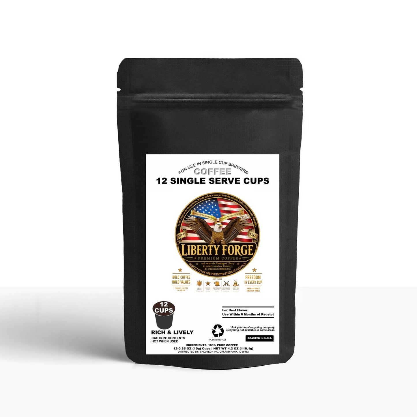 12 Pack Single Serve Coffee Capsules